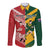 Australia-Tonga Rugby Pacific Custom Long Sleeve Button Shirt The Kangaroos and Mate Ma'a Tonga