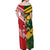 Australia-Tonga Rugby Pacific Custom Off Shoulder Maxi Dress The Kangaroos and Mate Ma'a Tonga