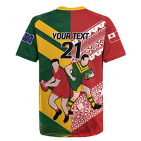 Australia-Tonga Rugby Pacific Custom Rugby Jersey The Kangaroos and Mate Ma'a Tonga