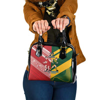 Australia-Tonga Rugby Pacific Custom Shoulder Handbag The Kangaroos and Mate Ma'a Tonga LT9 One Size Red-Green - Polynesian Pride