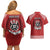 Tonga Rugby XIII Custom Couples Matching Off Shoulder Short Dress and Hawaiian Shirt Mate Ma'a Tonga with Ngatu Pattern