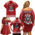 Tonga Rugby XIII Custom Family Matching Off Shoulder Short Dress and Hawaiian Shirt Mate Ma'a Tonga with Ngatu Pattern