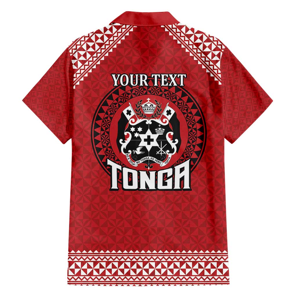 Tonga Rugby XIII Custom Family Matching Puletasi and Hawaiian Shirt Mate Ma'a Tonga with Ngatu Pattern LT9 - Polynesian Pride