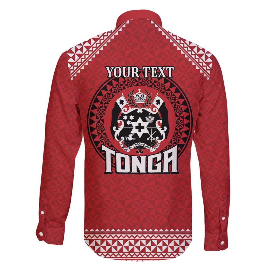 Tonga Rugby XIII Custom Family Matching Puletasi and Hawaiian Shirt Mate Ma'a Tonga with Ngatu Pattern LT9 - Polynesian Pride