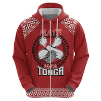 Tonga Rugby XIII Custom Hoodie Mate Ma'a Tonga with Ngatu Pattern LT9 - Polynesian Pride