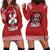 Tonga Rugby XIII Custom Hoodie Dress Mate Ma'a Tonga with Ngatu Pattern