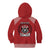 Tonga Rugby XIII Custom Kid Hoodie Mate Ma'a Tonga with Ngatu Pattern