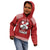 Tonga Rugby XIII Custom Kid Hoodie Mate Ma'a Tonga with Ngatu Pattern