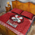 Tonga Rugby XIII Custom Quilt Bed Set Mate Ma'a Tonga with Ngatu Pattern