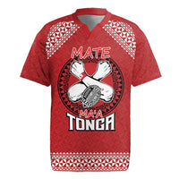 Tonga Rugby XIII Custom Rugby Jersey Mate Ma'a Tonga with Ngatu Pattern