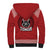 Tonga Rugby XIII Custom Sherpa Hoodie Mate Ma'a Tonga with Ngatu Pattern