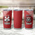 Tonga Rugby XIII Custom Tumbler Cup Mate Ma'a Tonga with Ngatu Pattern