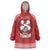 Tonga Rugby XIII Custom Wearable Blanket Hoodie Mate Ma'a Tonga with Ngatu Pattern