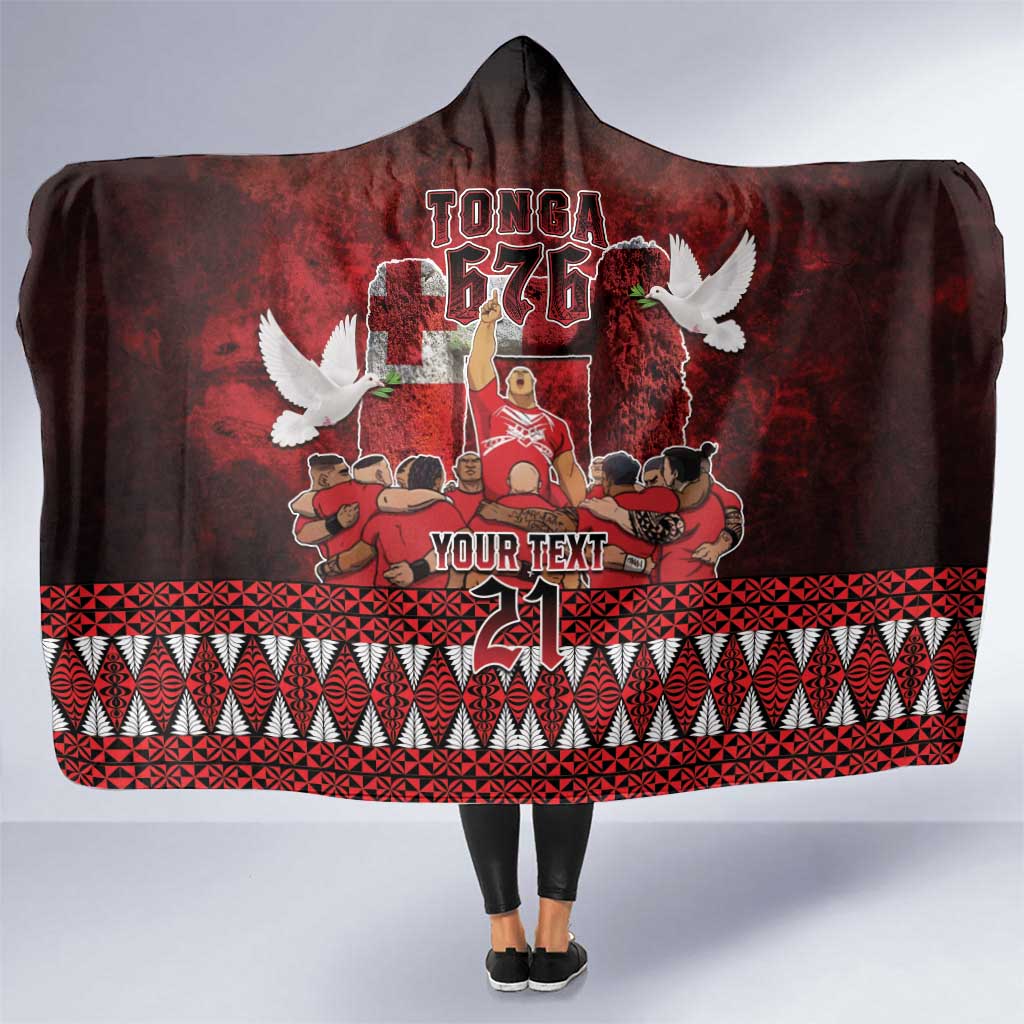 Custom Tonga 676 Haʻamonga ʻa Maui Hooded Blanket Tongan Sipi Tau Unique Dance