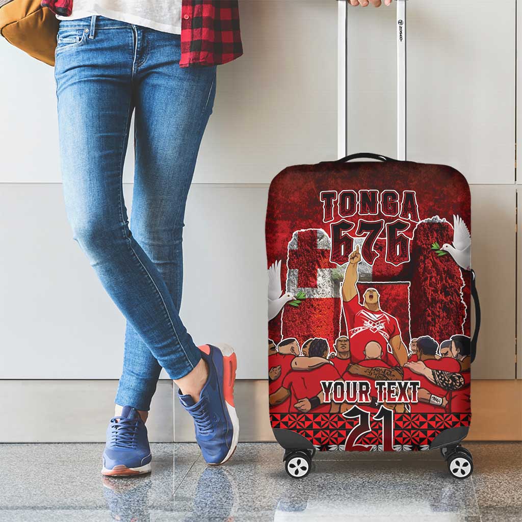 Custom Tonga 676 Haamonga a Maui Luggage Cover Tongan Sipi Tau Unique Dance LT9 - Polynesian Pride