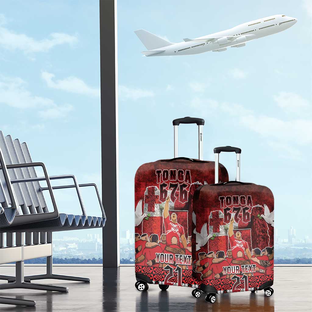 Custom Tonga 676 Haamonga a Maui Luggage Cover Tongan Sipi Tau Unique Dance LT9 - Polynesian Pride