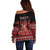 Custom Tonga 676 Haʻamonga ʻa Maui Off Shoulder Sweater Tongan Sipi Tau Unique Dance