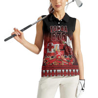 Custom Tonga 676 Haʻamonga ʻa Maui Women Sleeveless Polo Shirt Tongan Sipi Tau Unique Dance