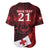 Custom Tonga XIII Rugby Tribal Tattoo Baseball Jersey Mate Ma'a Tonga Kupesi Ngatu Grunge Style