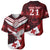 Custom Tonga XIII Rugby Tribal Tattoo Baseball Jersey Mate Ma'a Tonga Kupesi Ngatu Grunge Style