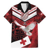 Custom Tonga XIII Rugby Tribal Tattoo Family Matching Mermaid Dress and Hawaiian Shirt Mate Ma'a Tonga Kupesi Ngatu Grunge Style