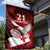 Custom Tonga XIII Rugby Tribal Tattoo Garden Flag Mate Ma'a Tonga Kupesi Ngatu Grunge Style