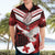 Custom Tonga XIII Rugby Tribal Tattoo Hawaiian Shirt Mate Ma'a Tonga Kupesi Ngatu Grunge Style