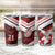 Custom Tonga XIII Rugby Tribal Tattoo Tumbler Cup Mate Ma'a Tonga Kupesi Ngatu Grunge Style