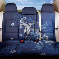 Personalized Hawaiian Maori Hammerhead Shark Back Car Seat Cover Polu Plumeria - Polynesian Pride