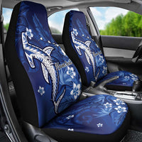 Personalized Hawaiian Maori Hammerhead Shark Car Seat Cover Polu Plumeria - Polynesian Pride