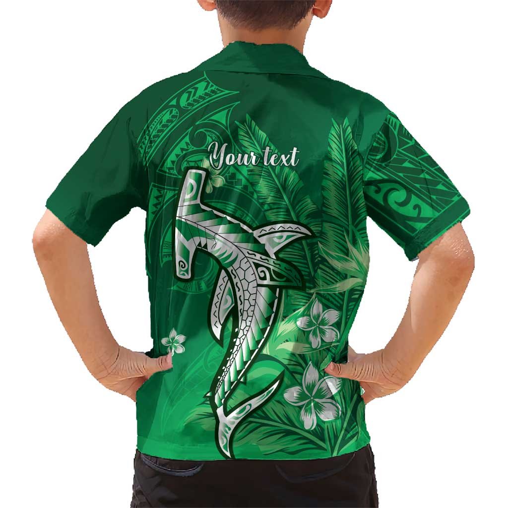 Personalized Hawaiian Maori Hammerhead Shark Hawaiian Shirt Omaomao Plumeria - Polynesian Pride