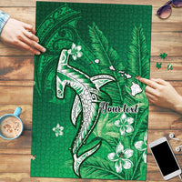 Personalized Hawaiian Maori Hammerhead Shark Puzzle Omaomao Plumeria - Polynesian Pride