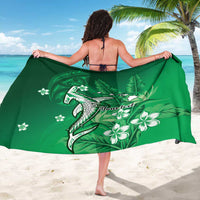 Personalized Hawaiian Maori Hammerhead Shark Sarong Omaomao Plumeria - Polynesian Pride