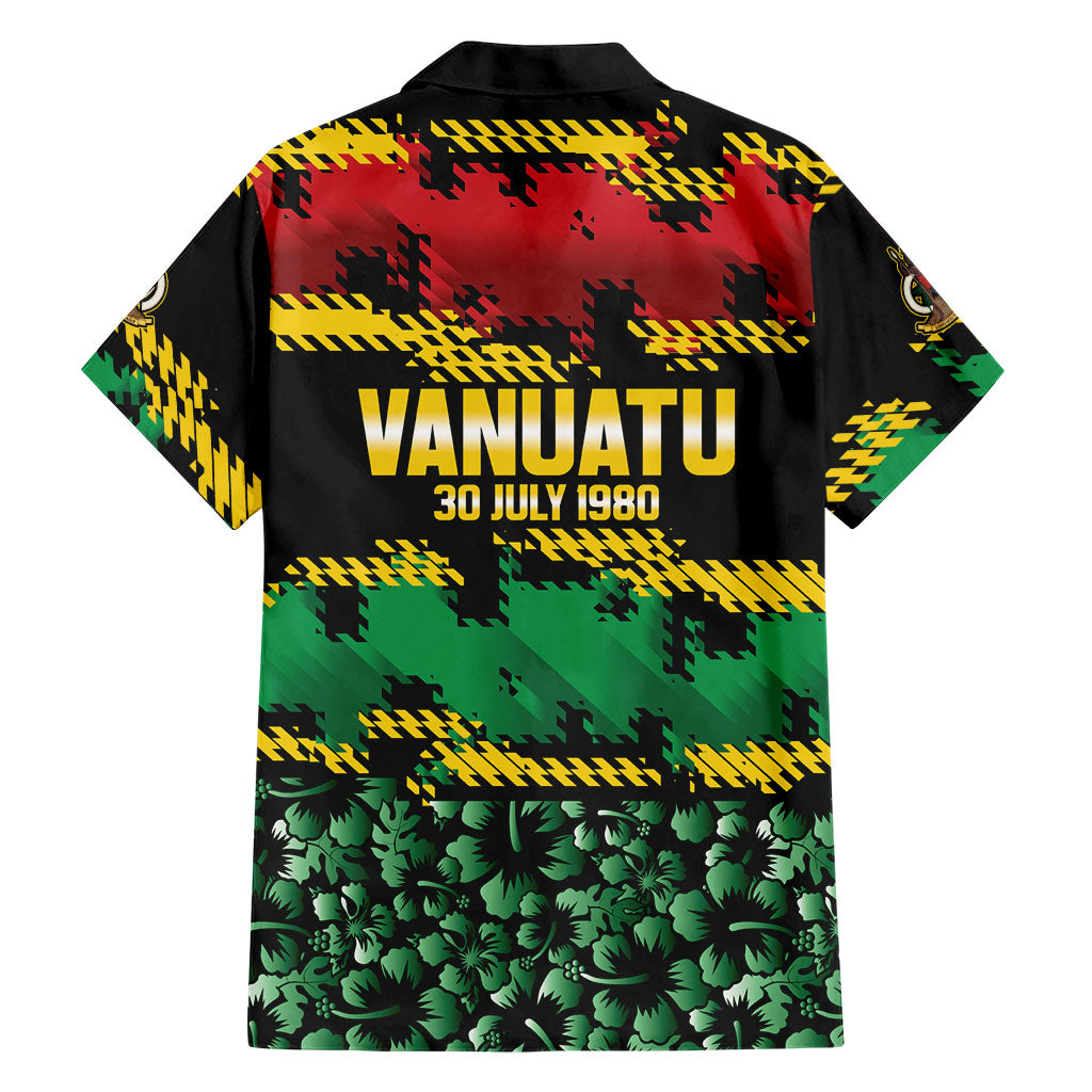Vanuatu 46th Year Anniversary Hawaiian Shirt 30 July 1980 Hibiscus Seamless Pattern LT9 - Polynesian Pride