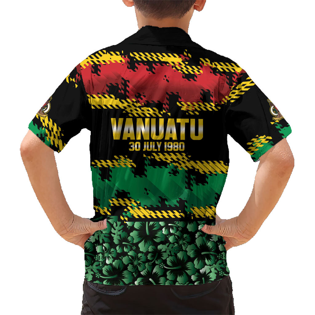 Vanuatu 46th Year Anniversary Hawaiian Shirt 30 July 1980 Hibiscus Seamless Pattern LT9 - Polynesian Pride