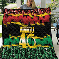 Vanuatu 46th Year Anniversary Quilt 30 July 1980 Hibiscus Seamless Pattern