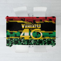 Vanuatu 46th Year Anniversary Tablecloth 30 July 1980 Hibiscus Seamless Pattern