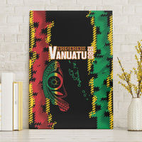 Vanuatu 46th Year Anniversary Canvas Wall Art Tamtam Slit Drums Long God Yumi Stanap