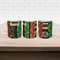 Vanuatu 46th Year Anniversary Ceramic Mug Tamtam Slit Drums Long God Yumi Stanap LT9 - Polynesian Pride