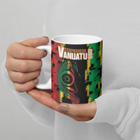 Vanuatu 46th Year Anniversary Ceramic Mug Tamtam Slit Drums Long God Yumi Stanap LT9 - Polynesian Pride