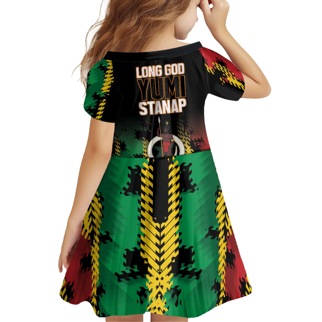 Vanuatu 46th Year Anniversary Family Matching Puletasi and Hawaiian Shirt Tamtam Slit Drums Long God Yumi Stanap LT9 - Polynesian Pride