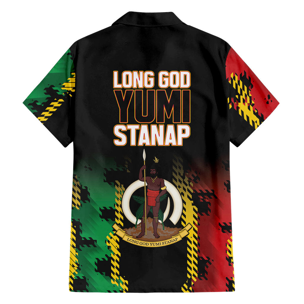 Vanuatu 46th Year Anniversary Family Matching Summer Maxi Dress and Hawaiian Shirt Tamtam Slit Drums Long God Yumi Stanap LT9 - Polynesian Pride