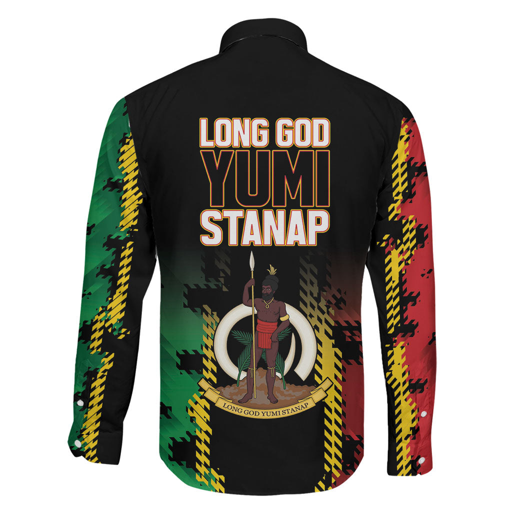 Vanuatu 46th Year Anniversary Family Matching Summer Maxi Dress and Hawaiian Shirt Tamtam Slit Drums Long God Yumi Stanap LT9 - Polynesian Pride