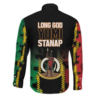 Vanuatu 46th Year Anniversary Family Matching Summer Maxi Dress and Hawaiian Shirt Tamtam Slit Drums Long God Yumi Stanap LT9 - Polynesian Pride