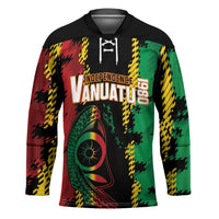 Vanuatu 46th Year Anniversary Hockey Jersey Tamtam Slit Drums Long God Yumi Stanap