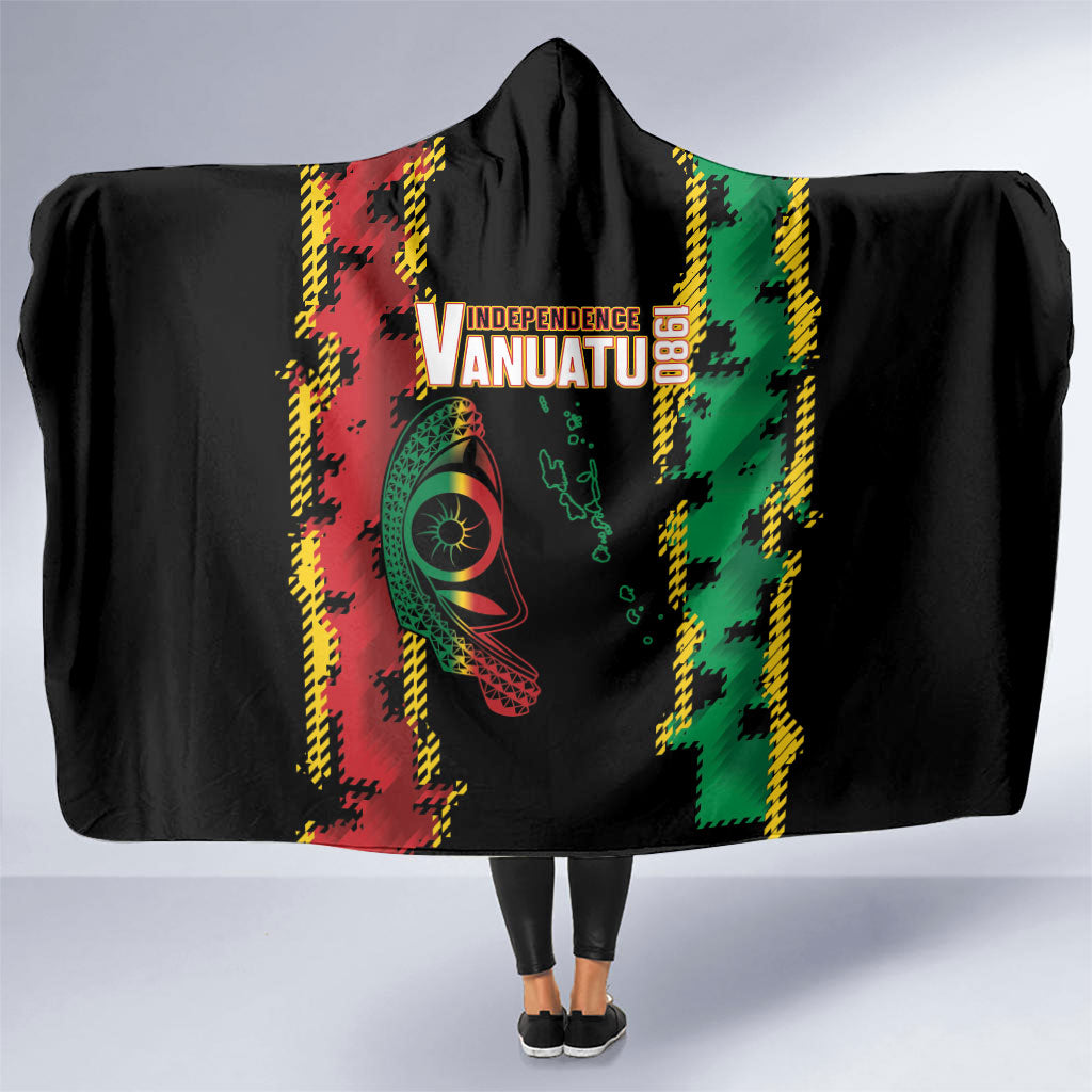 Vanuatu 46th Year Anniversary Hooded Blanket Tamtam Slit Drums Long God Yumi Stanap