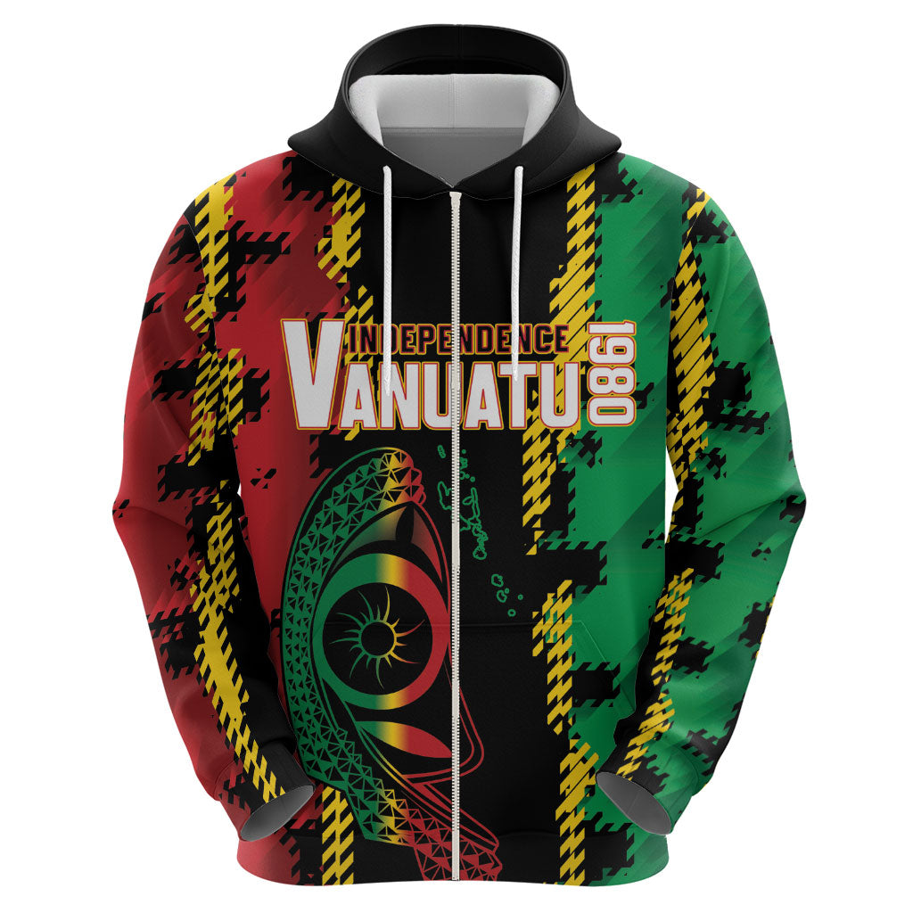 Vanuatu 46th Year Anniversary Hoodie Tamtam Slit Drums Long God Yumi Stanap