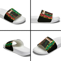 Vanuatu 46th Year Anniversary Slide Sandals Tamtam Slit Drums Long God Yumi Stanap LT9 - Polynesian Pride