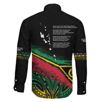 Vanuatu 46th Year Anniversary Family Matching Tank Maxi Dress and Hawaiian Shirt Vintage Grunge Vanuatu Flag Heritage LT9 - Polynesian Pride