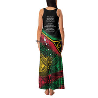 Vanuatu 46th Year Anniversary Family Matching Tank Maxi Dress and Hawaiian Shirt Vintage Grunge Vanuatu Flag Heritage LT9 - Polynesian Pride